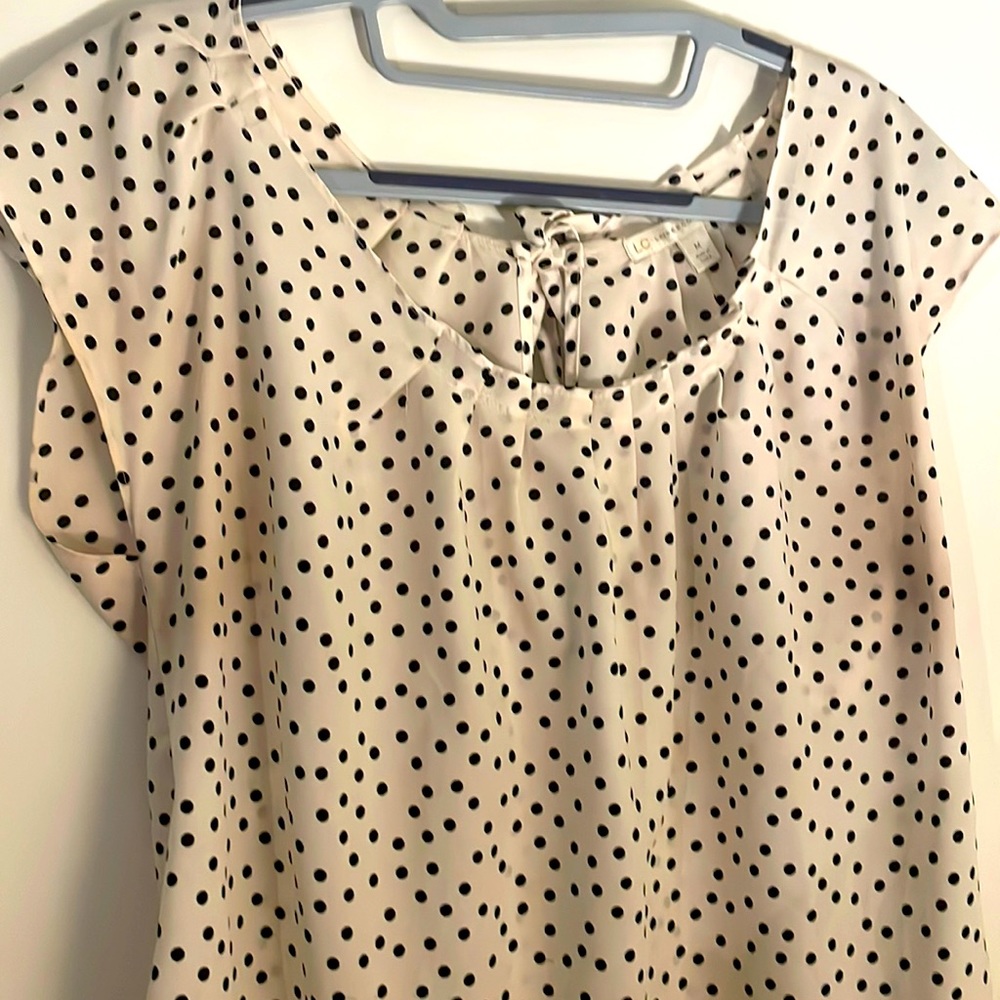 LC Lauren Conrad Polka Dot Blouse